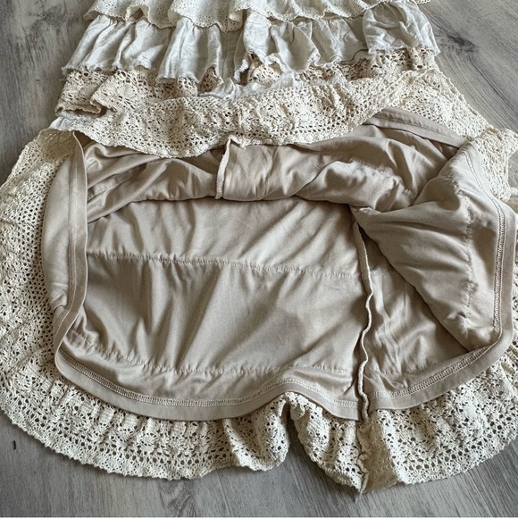Jaded Gypsy Boho Shabby Chic Cream Tier Skirt One Size NWT Layers Of Love - Picture 8 of 9